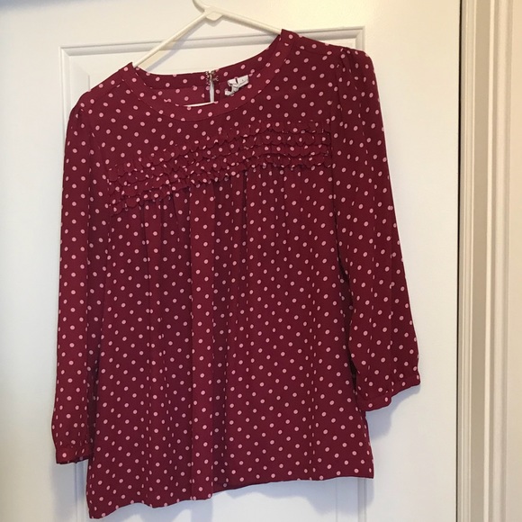 Elle blouse Long sleeve with polkadots - Picture 1 of 8